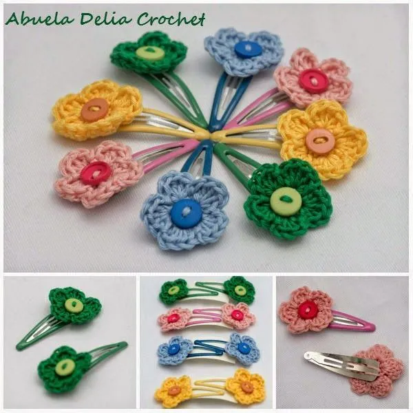 Pin by Abuela Delia Crochet on Crochet Accesorios Cabello | Pinterest