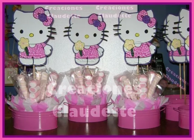 Arreglos de Hello Kitty para baby shower - Imagui
