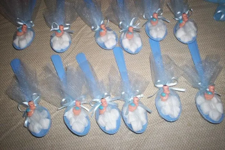recuerditos para baby shower en cucharas plasticas | Recuerditos ...