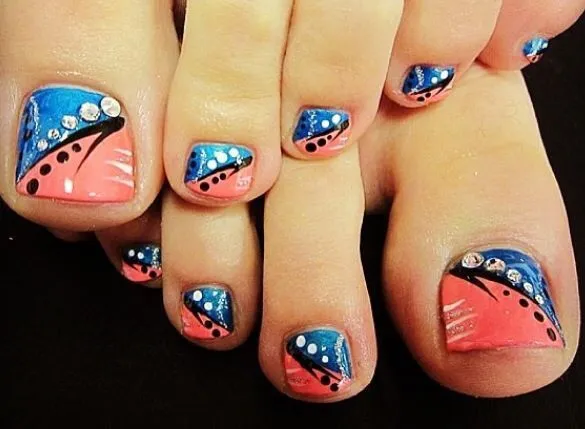 Toe nails, uñas de pies decoradas, esmaltes | uñas | Pinterest ...