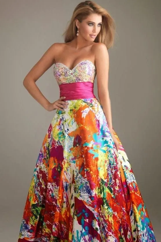 Imagenes de vestidos de 15 años color arcoiris - Imagui