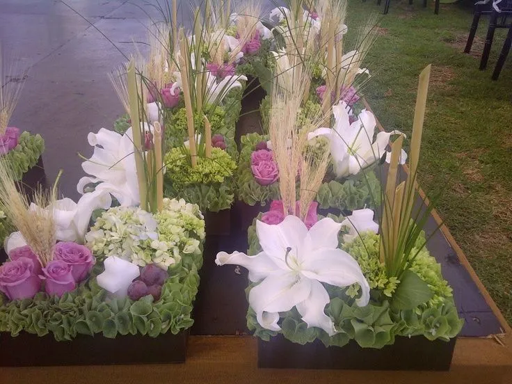 Centros de mesa par primera comunión con flores naturales - Imagui
