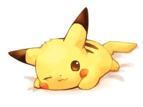 Pikachu looks like hes saying,"Oh hey, I didn't notice you there ...