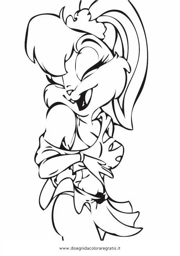 Pin Para Colorear Lola Bunny Bebes Looney Tunes Dibujos Genuardis ...