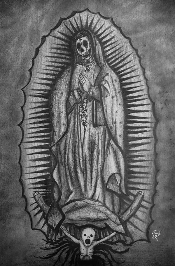 Pin Dibujo De La Virgen Guadalupe A Lapiz Imagui Pelautscom on ...