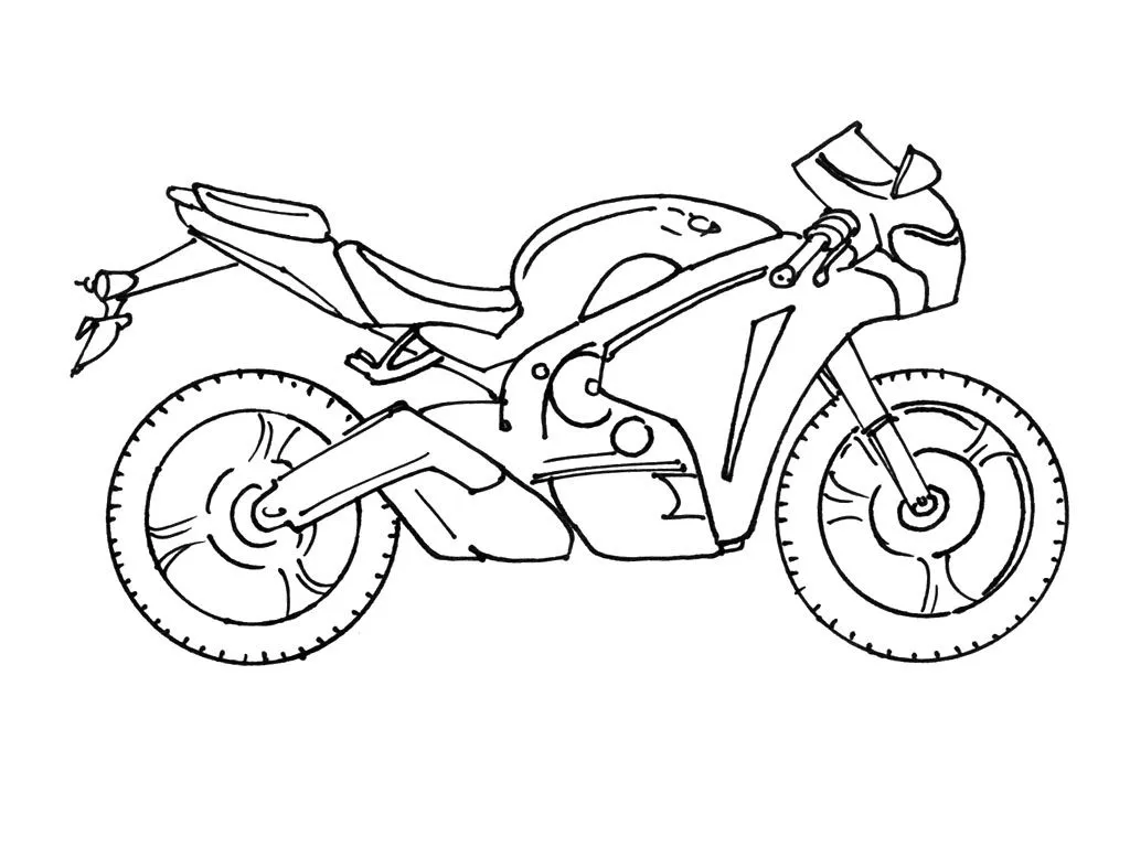 Pin Moto Dibujo Motocross Para Coloreara Dibujos Colorear Motos on ...