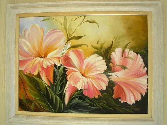 Pin Pintura Sobre Tela N2 Flores Hibiscos Pelautscom On Pinterest ...