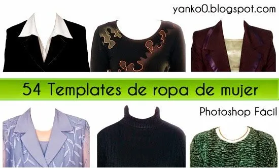 54 Templates de ropa de mujer PSD ~ Photoshop Facil