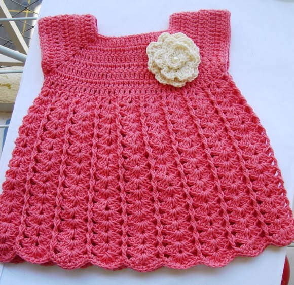 Vestidos a crochet para bebé pinterest - Imagui