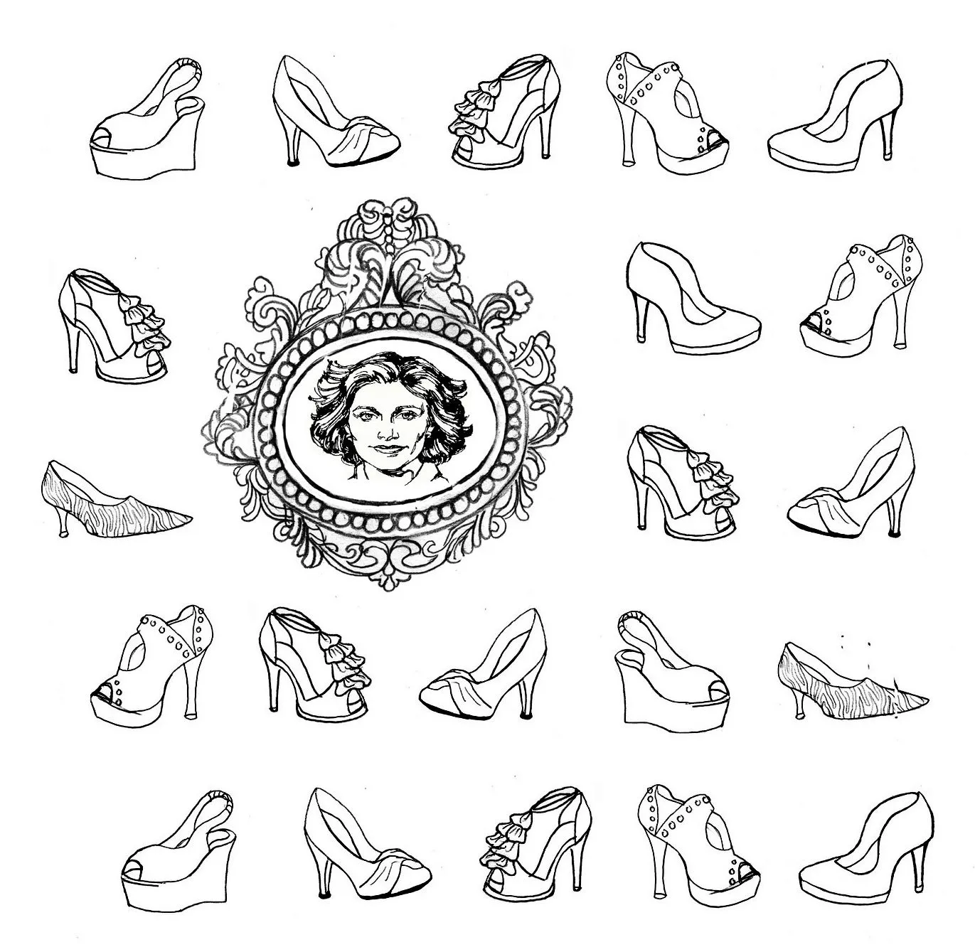 Dibujos de zapatos de tacon para colorear - Dibujos para colorear ... Dibujos de zapatos de tacon para colorear - Dibujos para colorear ...