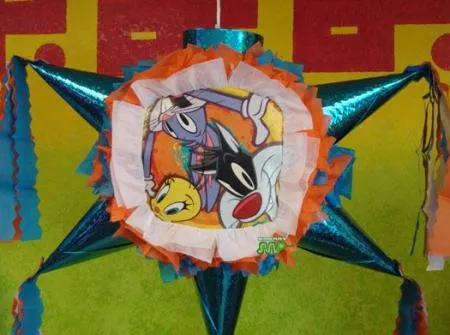 Pinata Looney Tunes Bugs Tweety Elmer Classic Star Shape Holds 2 5 ...