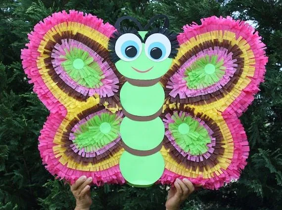 Piñatas en forma de mariposa - Imagui
