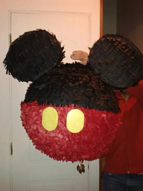 Piñata de Mickey Mouse fácil de hacer en casa! | decoración ...