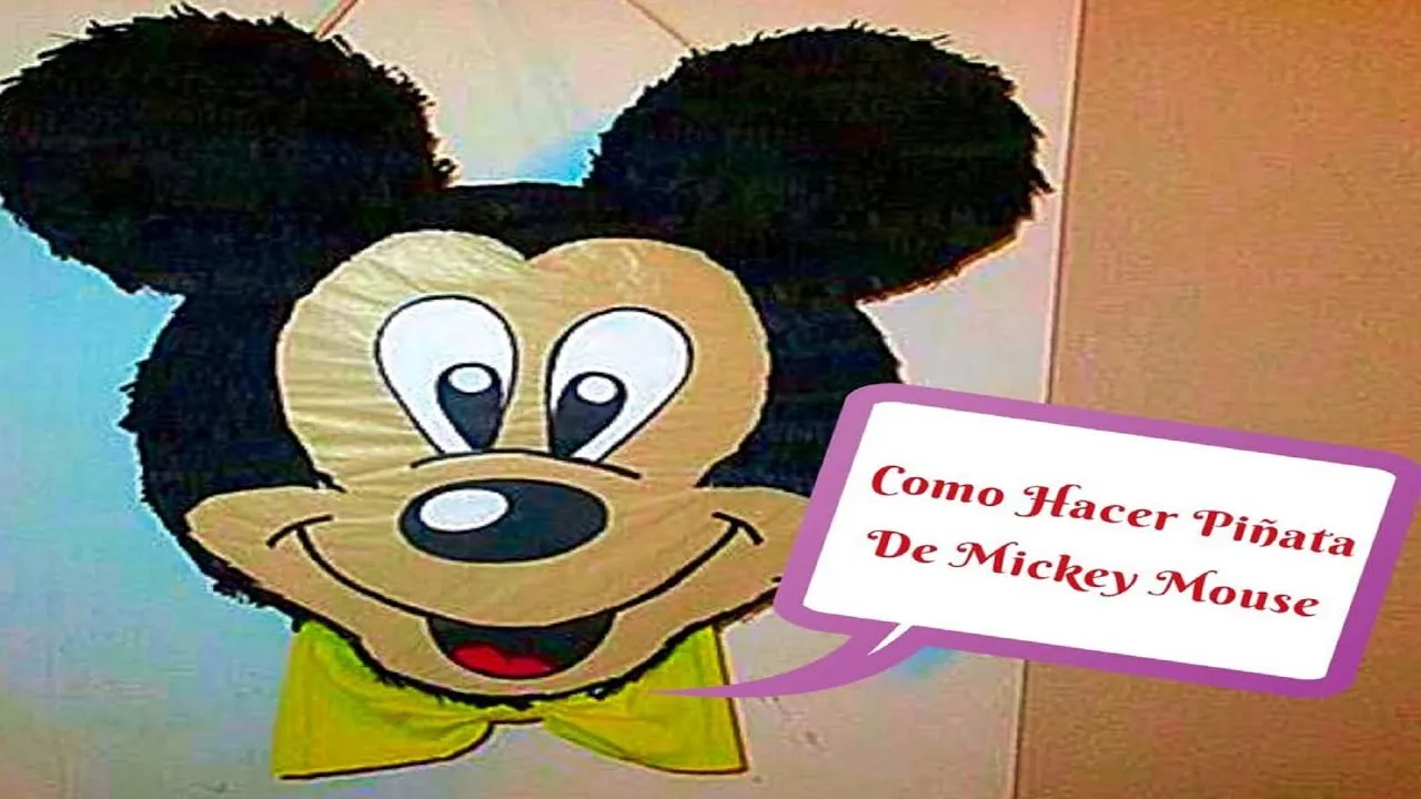 Como Hacer Piñata De Mickey Mouse - YouTube Como Hacer Piñata De Mickey Mouse - YouTube