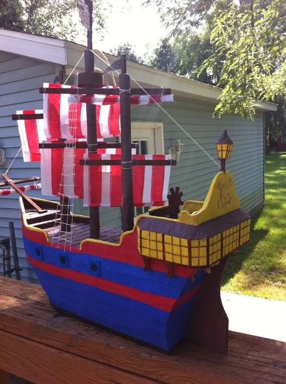 Como hacer piñatas de barcos piratas - Imagui