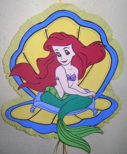Sirenita Ariel en goma eva - Imagui