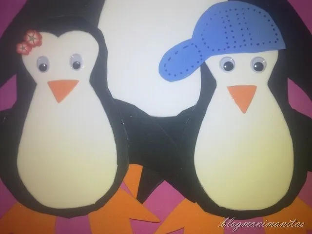 Como hacer un pinguino de foami - Imagui