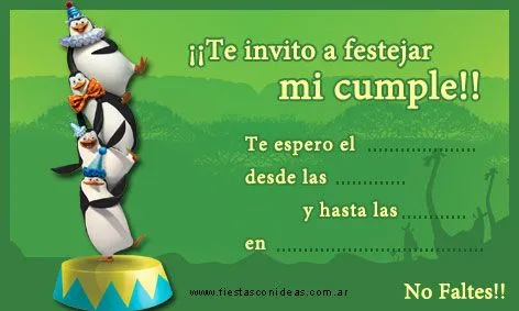 Tarjetas e Invitaciones de cumpleaños para Imprimir - Fiestas ...
