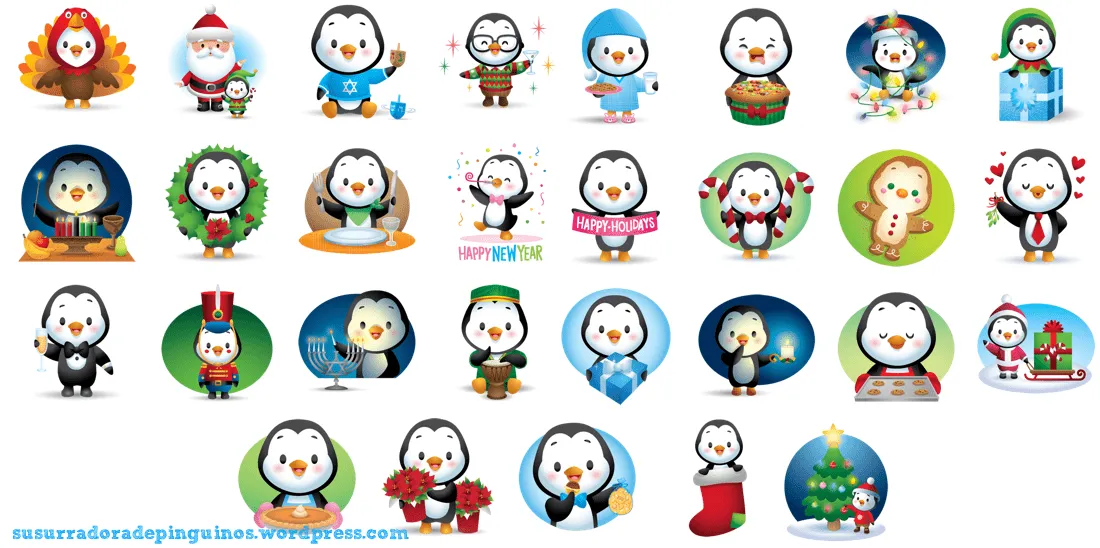 Pingüinos navideños en Facebook | Susurradora de pingüinos