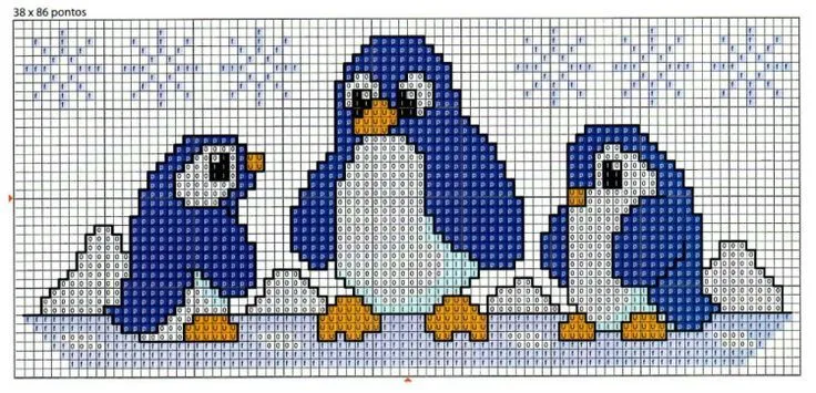 Pingüinos toalla baño | Punto de cruz | Pinterest | Penguins ...