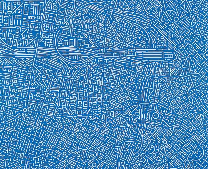 Pinta el 'ADN de las ciudades' en cuadros abstractos que compone a ...