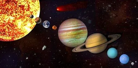 Pinta de color un día gris: Sistema solar