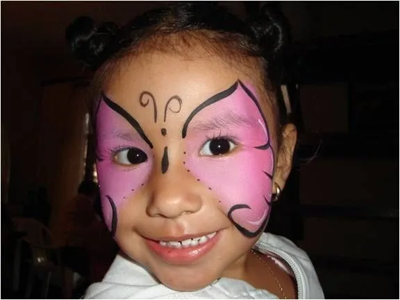 butterfly makeup face painting - maquillaje fantasia pintacaritas ...