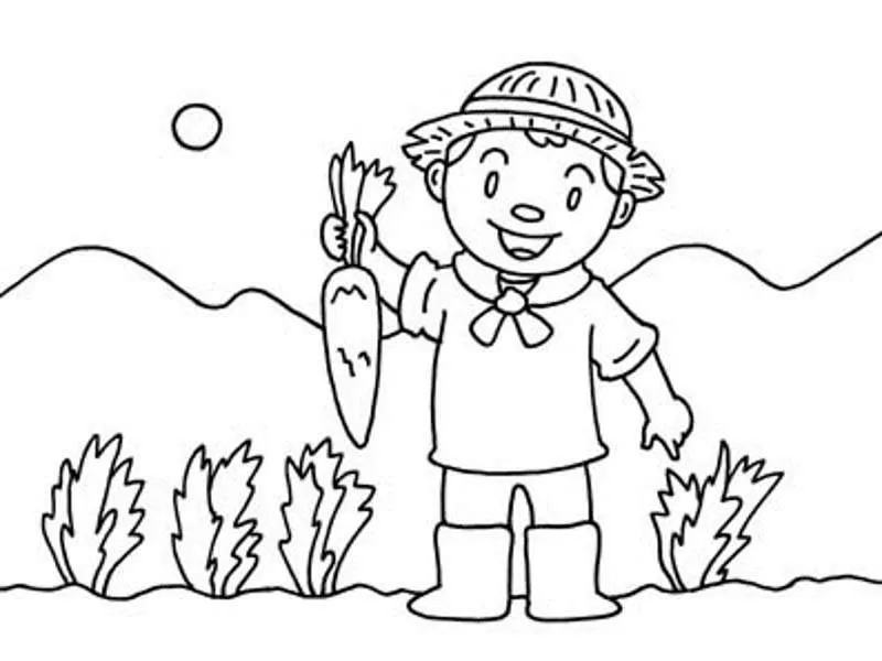 Dibujos de agricultura para colorear - Imagui