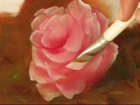 Pintando Rosas - Parte 1 - Óleo sobre tela por Shirley Sbeghen ...