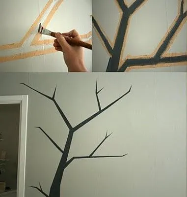 Cómo Pintar un árbol en la pared - Paperblog