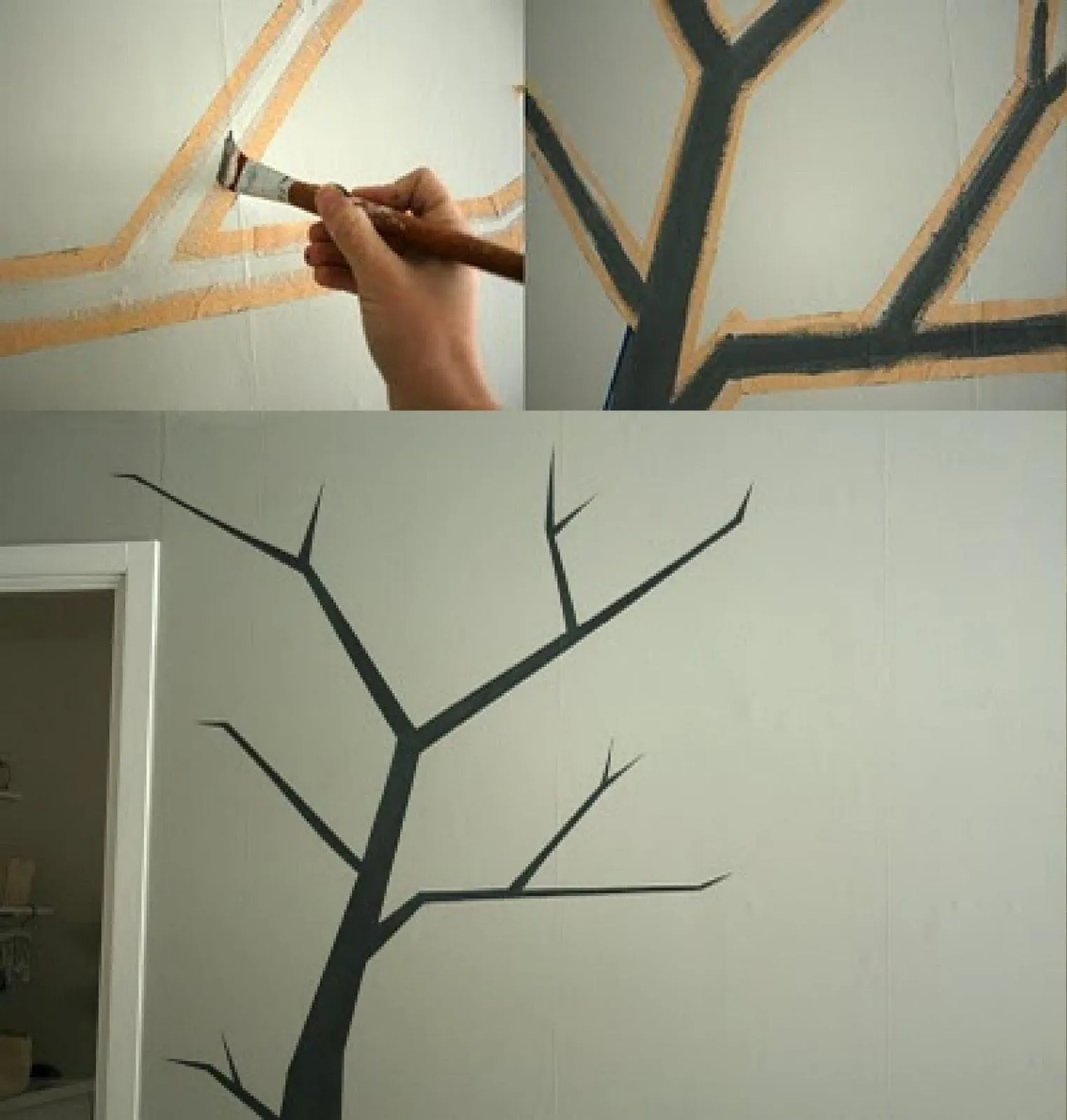 Cómo Pintar un árbol en la pared : x4duros. Cómo Pintar un árbol en la pared : x4duros.