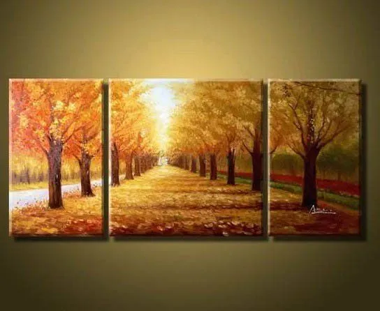 Pinturas de árboles al óleo - Imagui