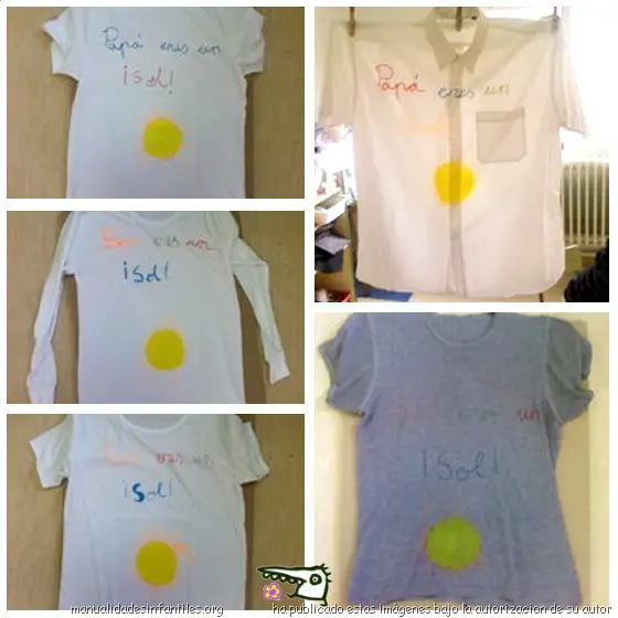 Pintar camisetas - Manualidades Infantiles