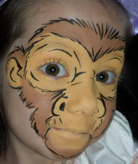 Como pintar una cara de mono - Imagui