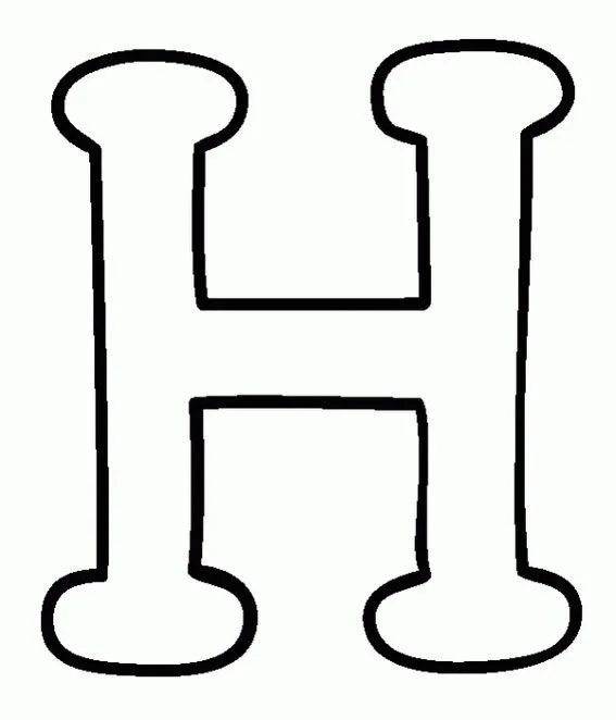 abecedario las letras H y I | pintar y colorear