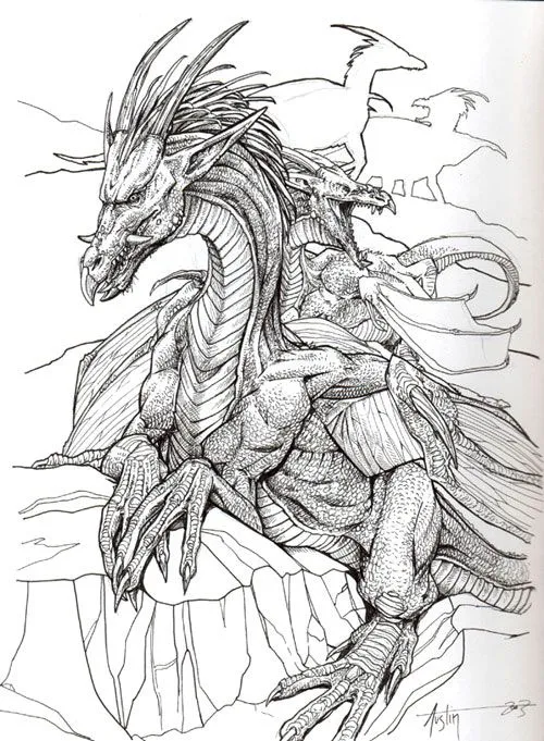 Como dibujar dragones chinos a lapiz - Imagui