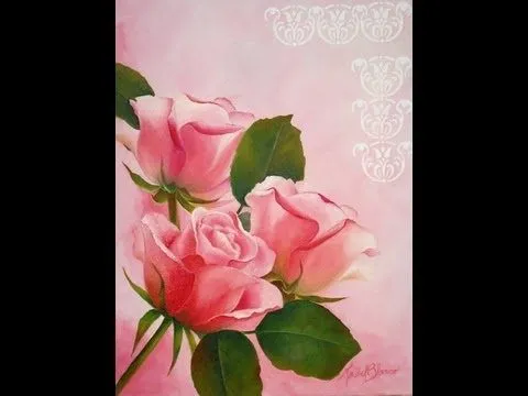 Como pintar al oleo - Rosas - YouTube