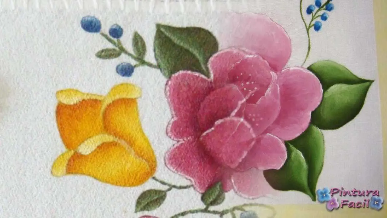 Como Pintar en Tela Flores *Textile Paint* Manteles Individuales - Pintura  Facil Para Ti - YouTube