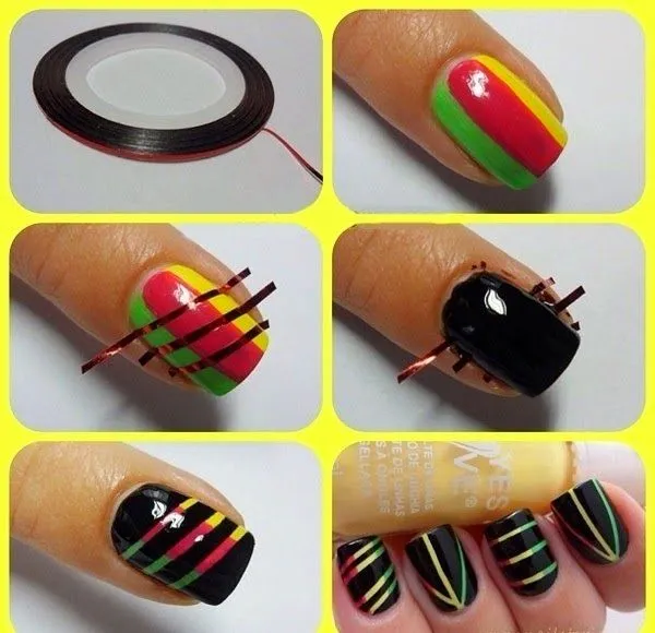 Como pintar las uñas, diseños para pintar uñas ~ imgPE