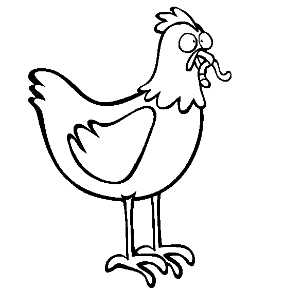 Dibujos de pollo para colorear - Imagui