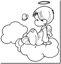 Pinto Dibujos: Angeles precious moments para colorear Pinto Dibujos: Angeles precious moments para colorear