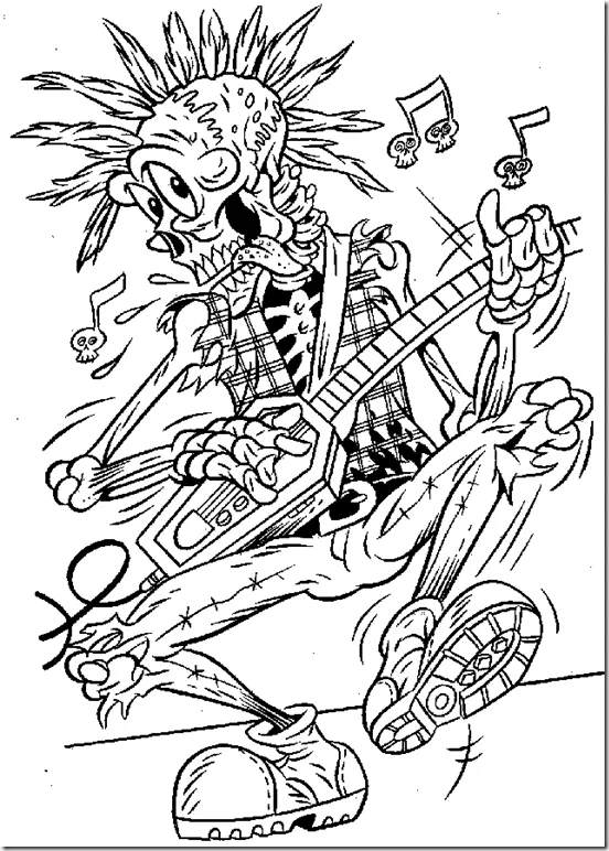 Pinto Dibujos: Dibujo para colorear de calaveras de día de muertos Pinto Dibujos: Dibujo para colorear de calaveras de día de muertos