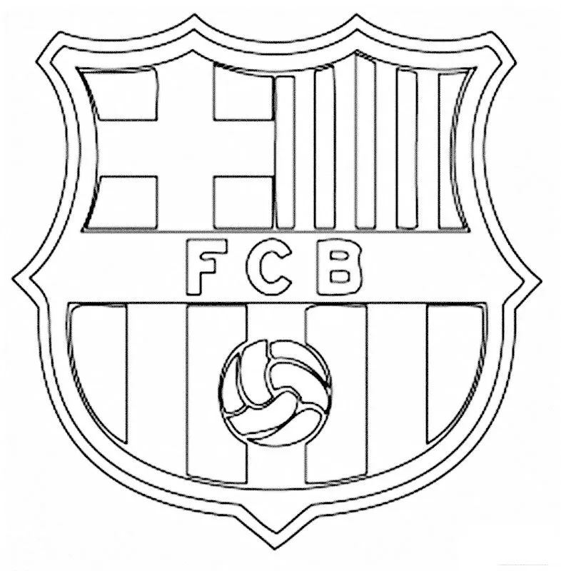 Pinto Dibujos: Imágenes del escudo de FC Barcelona para colorear