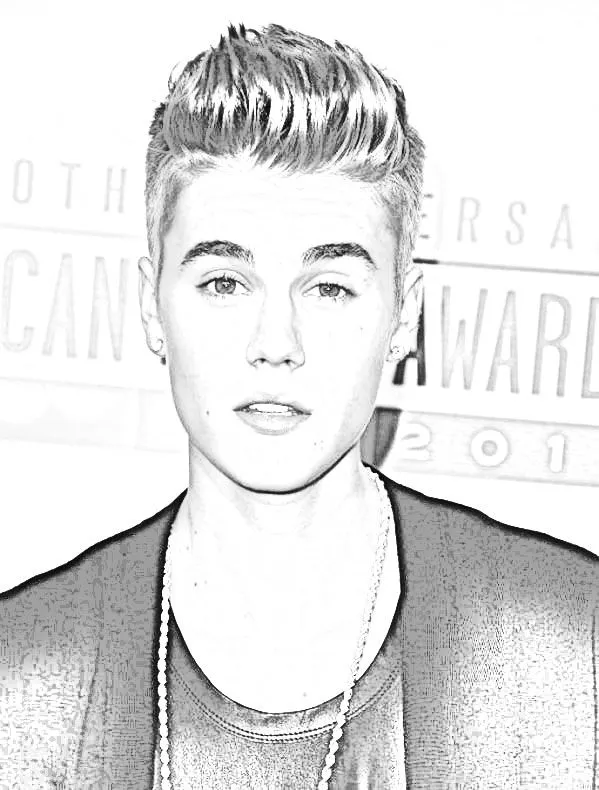 Pinto Dibujos: Imagenes de Justin Bieber para colorear