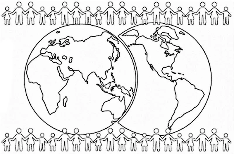 Pinto Dibujos: Día mundial de la población para colorear, pintar e ... Pinto Dibujos: Día mundial de la población para colorear, pintar e ...