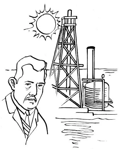 Pinto Dibujos: Torre petrolera para colorear