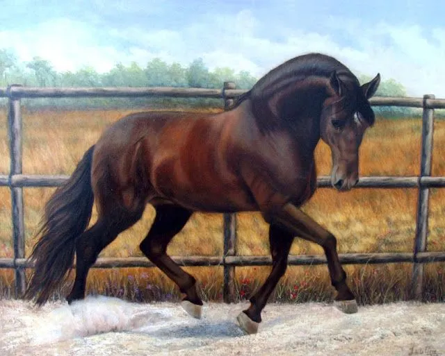 Pintura de caballo - Imagui