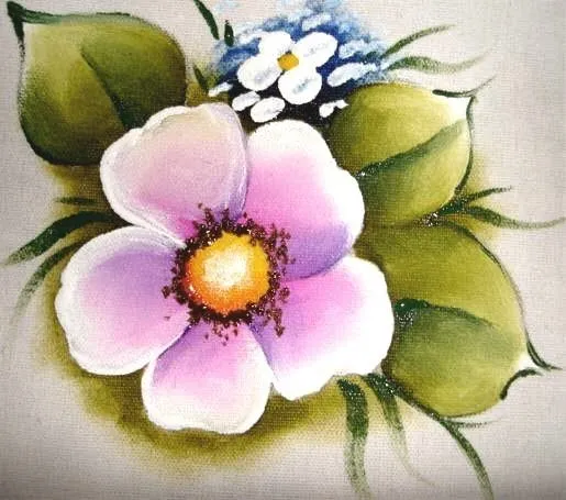 Pintura em Tecido Passo a Passo Flor simples - Pintura Em Tecido