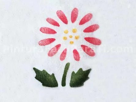 Pintura de Flores Margaritas Rosa | PINTURA FACIL PARA TI