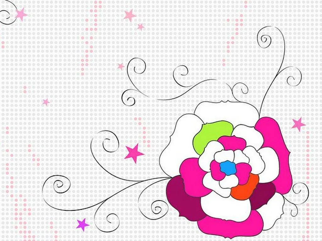 Dibujos de flores facil - Imagui